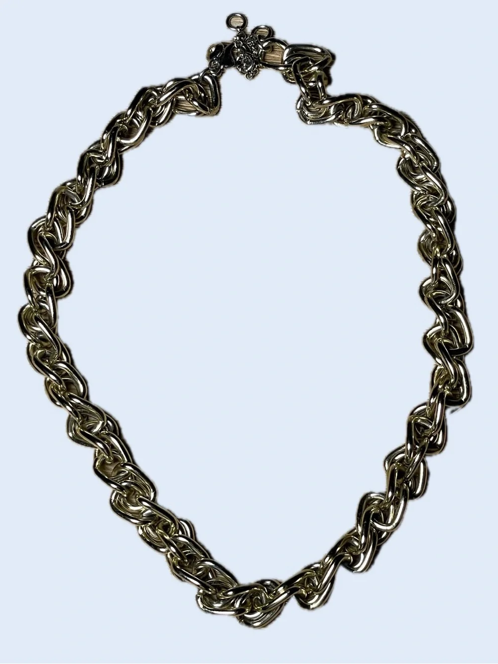 J. Crew Chunky Gold Twisted Link Necklace - Women Jewelry
